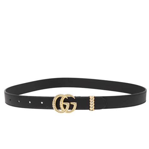 gucci leather belt with torchon double g buckle|Gucci leather belt price.